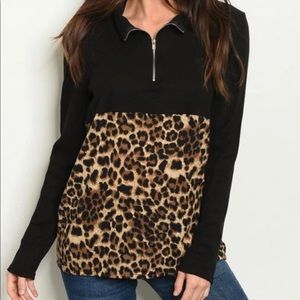 Cheetah Leopard Print Pullover